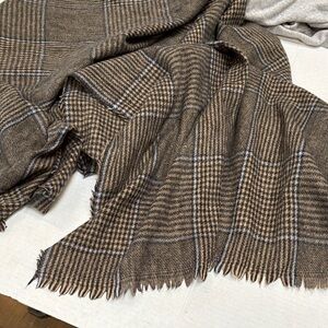Brown Plaid Scarf